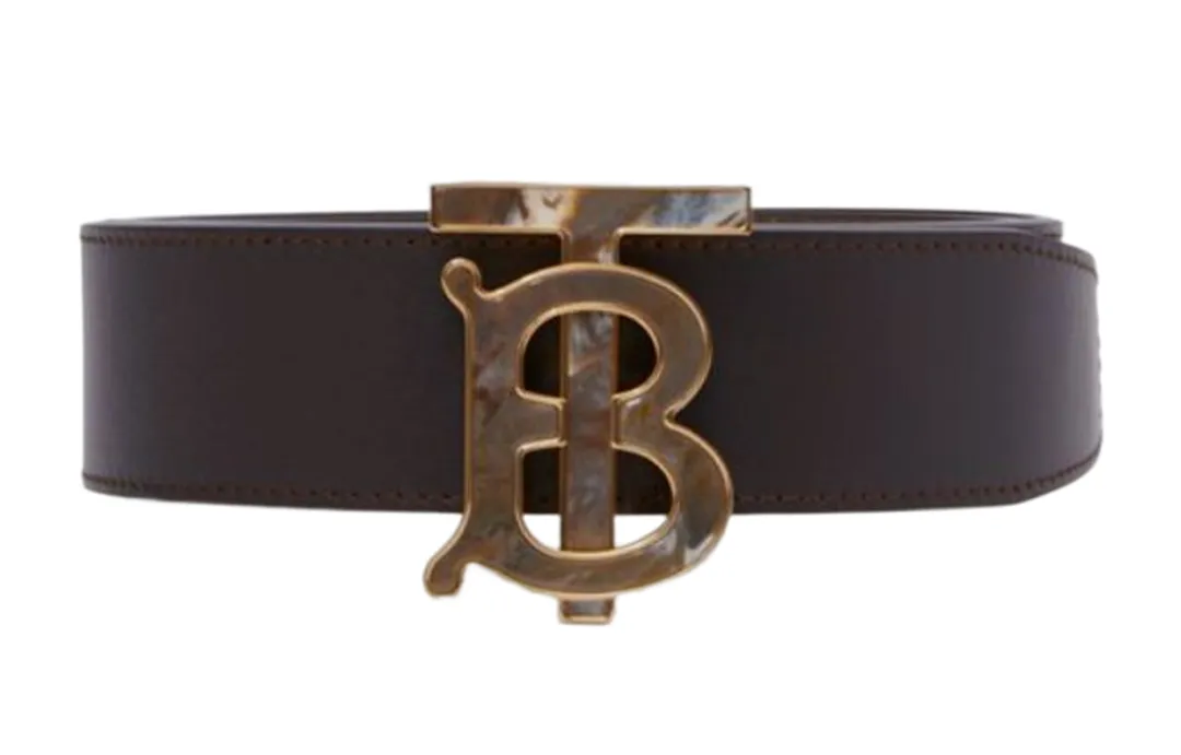 Burberry Cow Leather Belts Men's Width 4cm