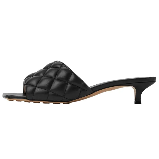 Bottega Veneta Padded Slide Slippers Women's Black