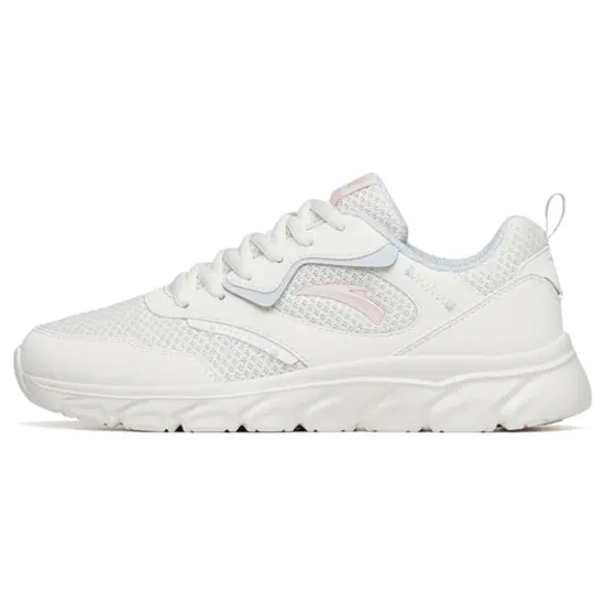 ANTA Running Shoes Women's Low-Top Ivory White/FANTAsy Blue
