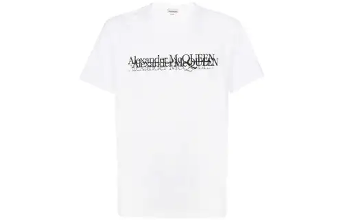 Alexander McQueen Logo Stamp Crewneck T Shirt