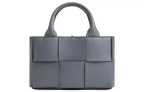 Bottega Veneta Candy Arco Tote Bag Micro Intreccio Thunder