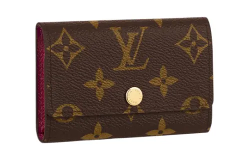 LOUIS VUITTON Canvas Key Pouch Men's Brown