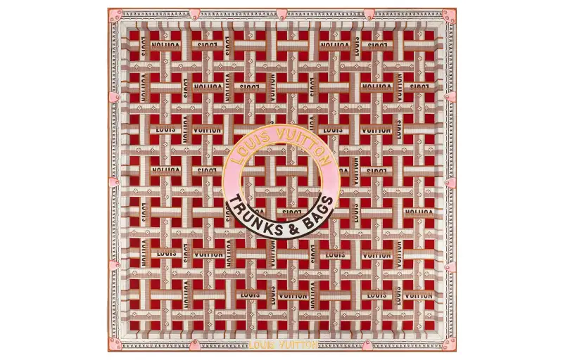 LOUIS VUITTON Square Silk Scarves Women's