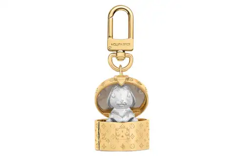 LOUIS VUITTON Precious Rabbit Metal Keychains Women's Gold/Silver