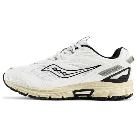Saucony Cohesion 2K Cushioning Anti Slip And Wear Resistant Low Top Casual Running Shoes Unisex White