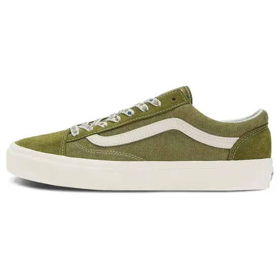 Vans Style 36 Skateboarding Shoes Unisex Low-top Green/white