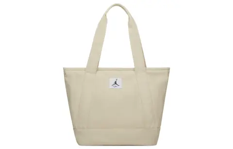 Jordan Cotton Tote Bag, Shopping Bag, Single Handbag Regular Unisex Ecru
