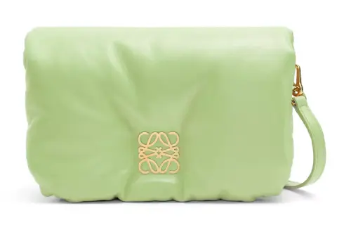 LOEWE Goya Sheepskin Shoulder Bag, Crossbody Bag Mini Women's Light Green