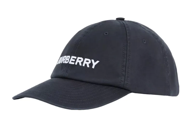 Burberry Cotton Baseball Caps Men's Black