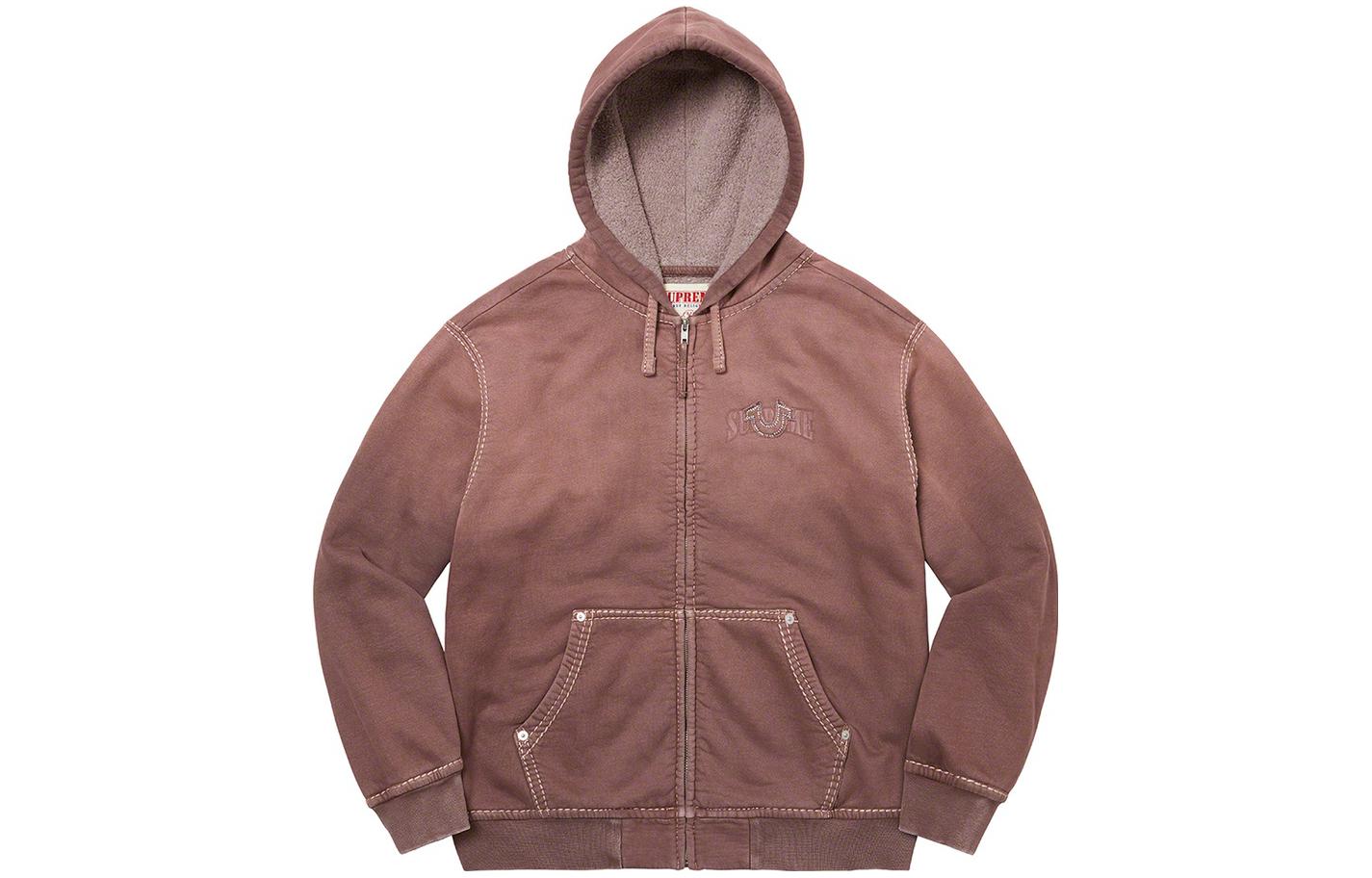 Supreme FW22 Week 14 x True Religion Zip Up Hooded Sweatshirt