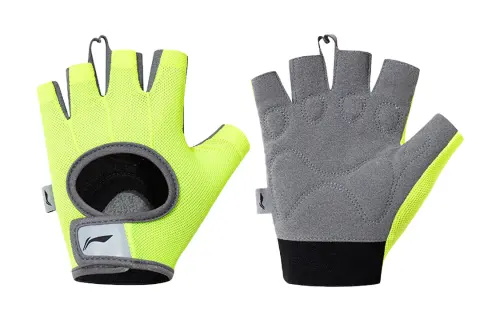 Li Ning Comfortable And Breathable Sports Glove Unisex Green/Gray