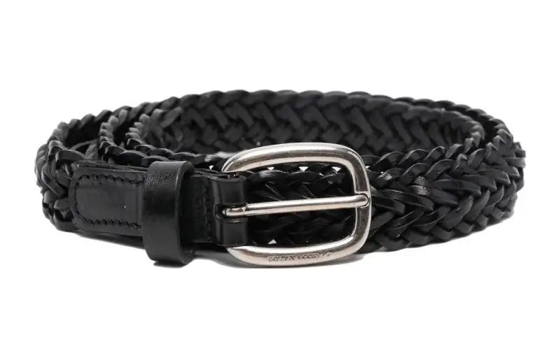 Golden Goose Interwoven Designed Buckle Belt