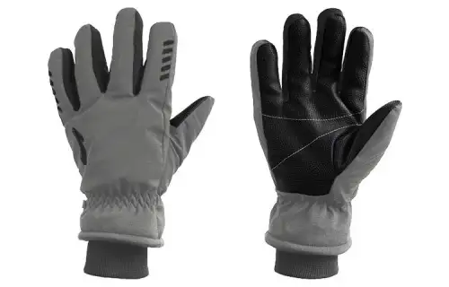 Li Ning Cycling Fleece Lined Windproof Cold Resistant Touchscreen Sports Glove Unisex Gray