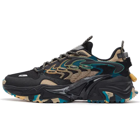 Honor Of Kings X Erke Casual Shoes Men Low-Top Jet Black/Bronze Green