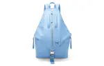 LOEWE Cow Leather With Fabric Backpack Men's Blue
