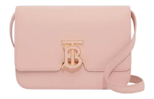Burberry Lola Bag Calfskin Shoulder Bag, Crossbody Bag Small Women's Pink