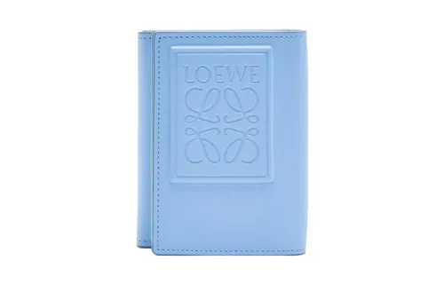 LOEWE Satin Calfskin Wallet Men's Blue