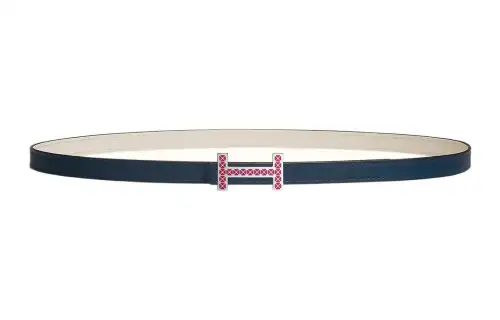 HERMES Cow Leather Belts Women's Width 1.3cm