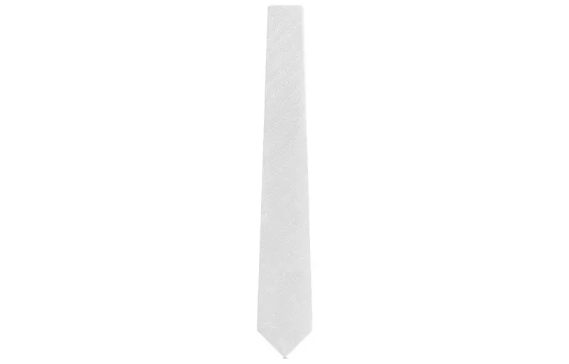 LOUIS VUITTON Monogram Silk Tie Men's Gray