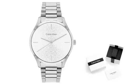CALVIN KLEIN CK Wrist Watches Quartz Movement Stainless Steel Strap 35mm Silver Dial Unisex