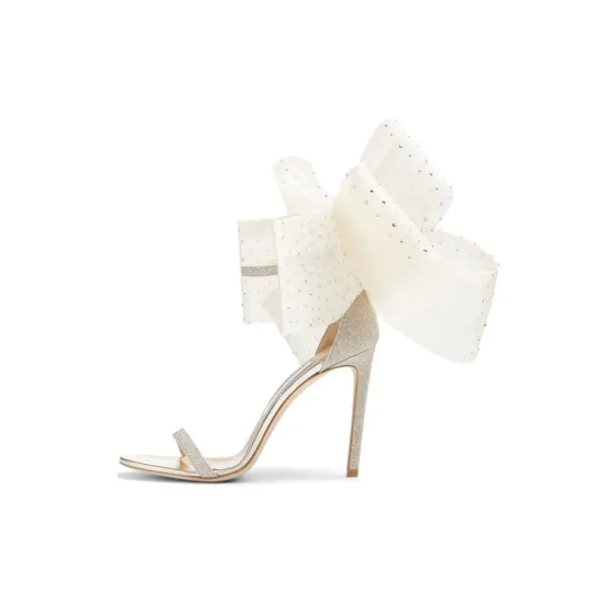 Jimmy Choo Aveline 100mm Bow-embellished Sandals