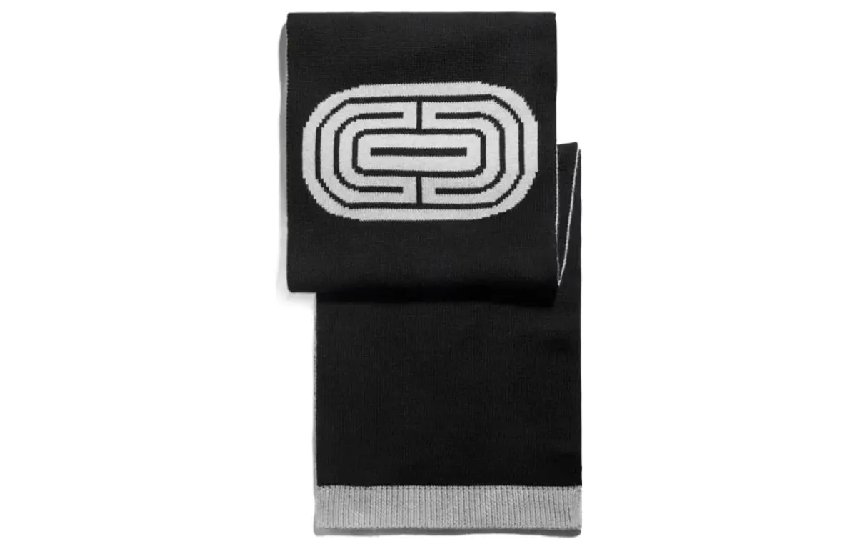 COACH Knit Scarves Unisex Gray