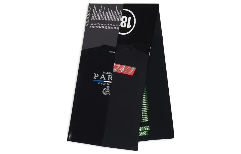 Balenciaga Knit Scarves Women's Black