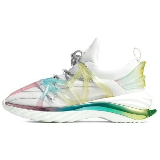Jimmy Choo Casual Shoes Women's Low-Top White/Green