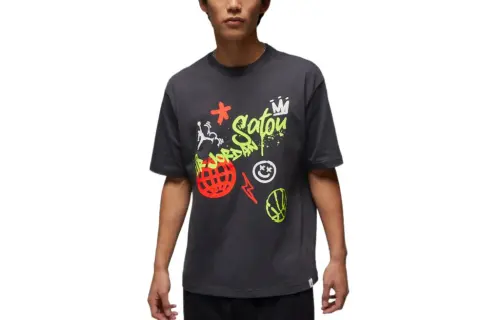 Jordan T Shirt Men's Purple Gray