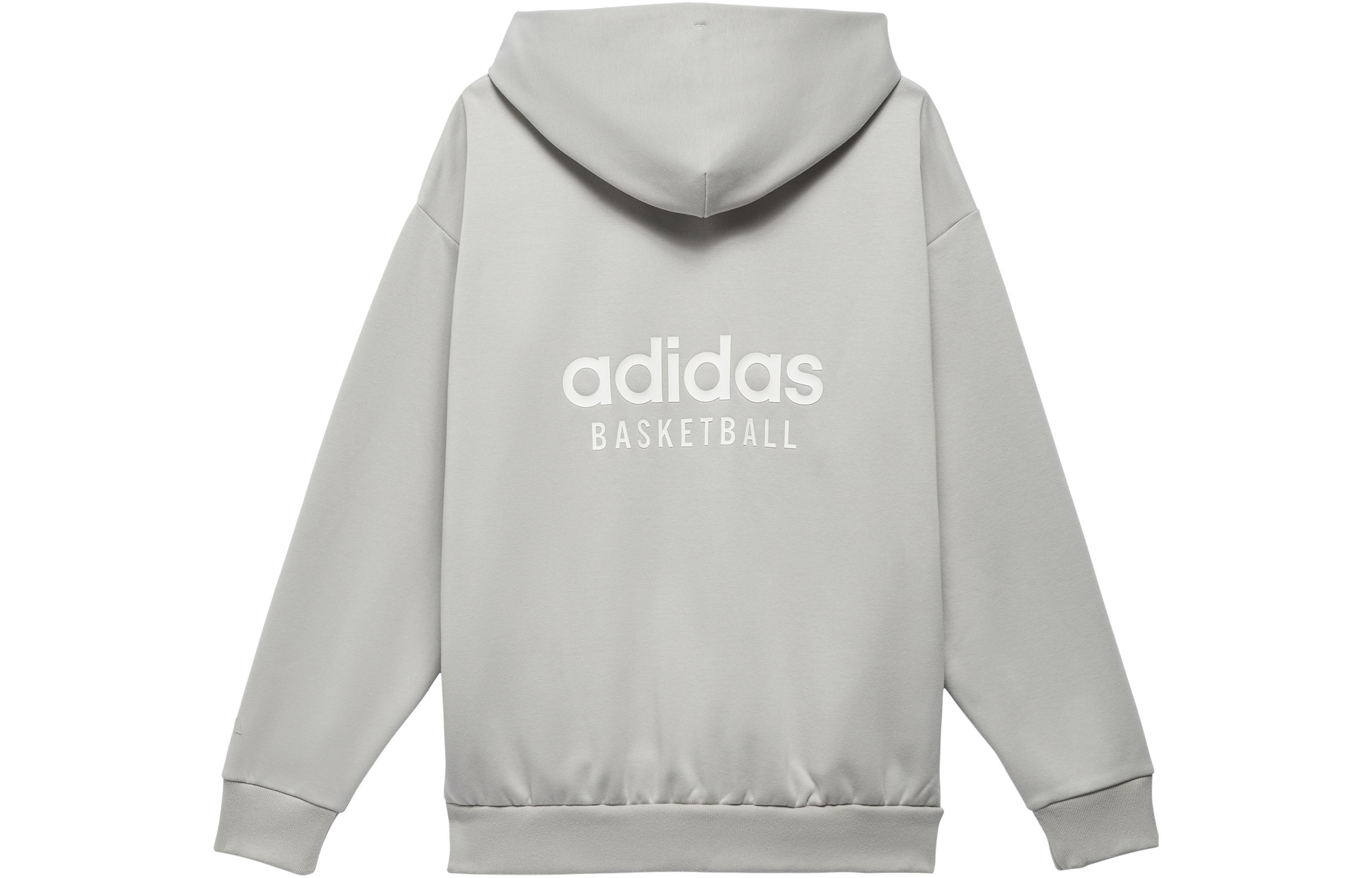 adidas originals Adidas Basketball Chapter 1 Sweat Hoodymetal Grey Logo