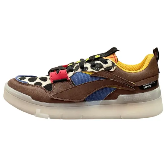 Disney X LINING Wave Skateboard Shoes Women's Low-Top Brown Yellow