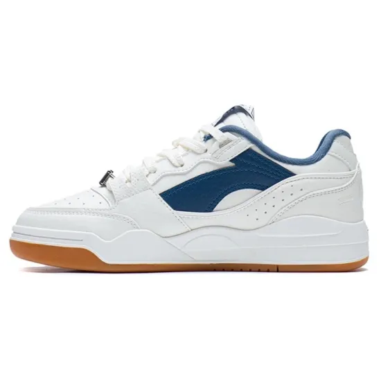 LINING Skateboard Shoes Women's Low-Top Mist White/Evergreen
