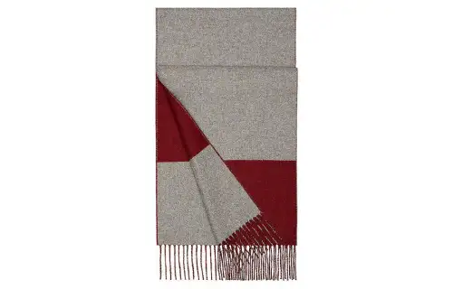 HERMES Knit Scarves Women's Gray
