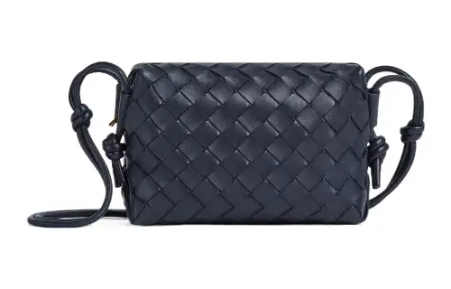 Bottega Veneta Loop Lambskin Camera Bag, Crossbody Bag, Shoulder Bag Women's Space Gray