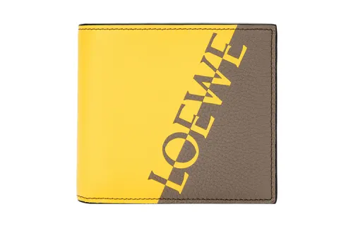 LOEWE Calfskin Wallet Men's Yellow