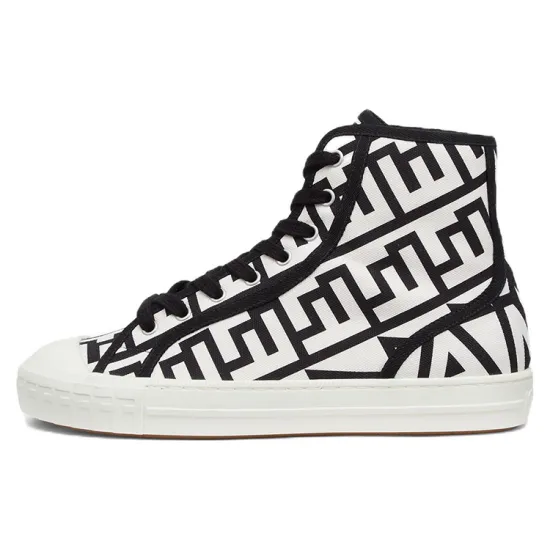 FENDI By Marc Jacobs Domino High-Tops Black White Canvas