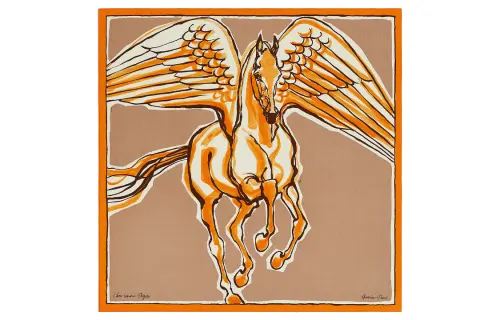 HERMES Libre Comme Pegase Shawls Women's