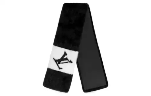Lv Gogram Fur Scarf