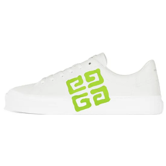 Givenchy City Skateboard Shoes Men Low-Top White/Green