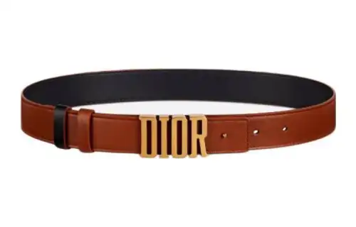 DIOR Cow Leather Belts Women's Brown 