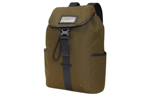 PUMA Artificial Leather With Textile Backpack Regular Unisex Dark Green