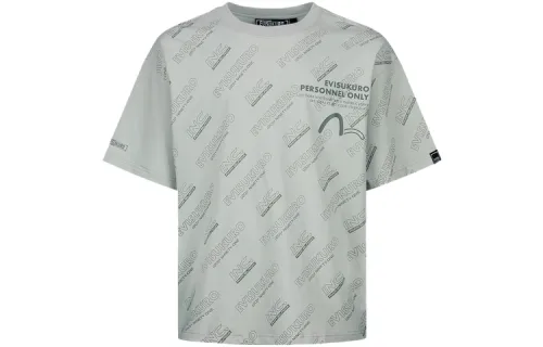 EVISU FW22 T Shirt Men's Light Gray