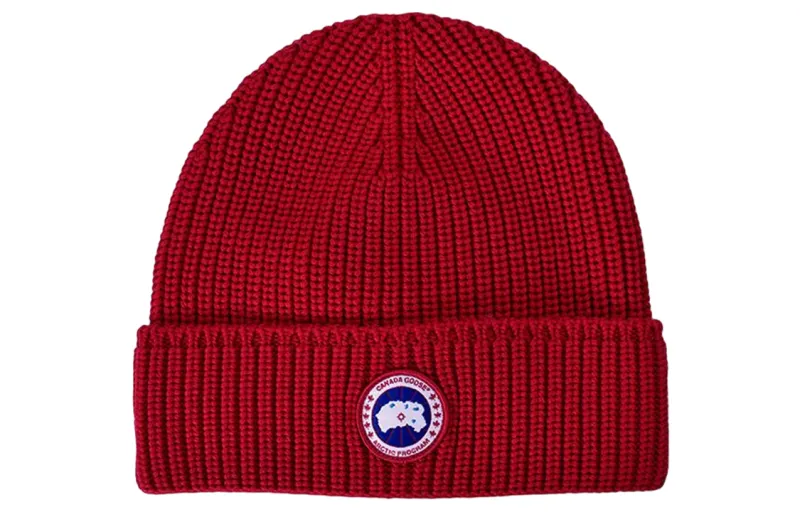 Canada Goose logo patch beanie