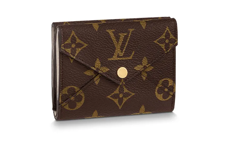 LOUIS VUITTON Coated Canvas Wallet Women's Brown