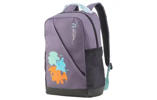 PUMA Pokémon Collaboration Fabric Backpack Regular Men's Charcoal Gray Purple