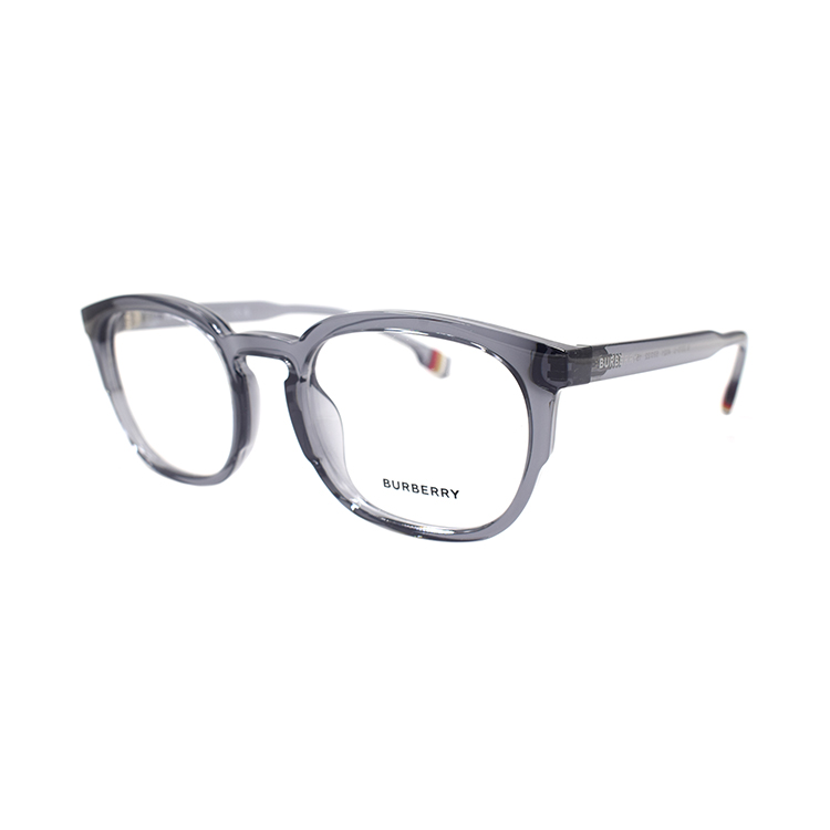 Burberry Oval Prescription Glasses 2370U Men's Transparent Gray