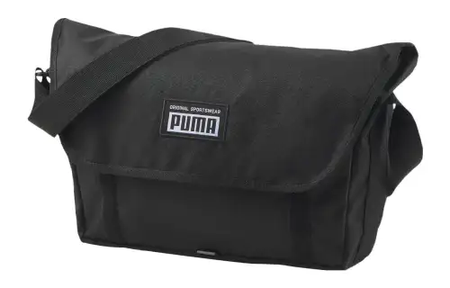 PUMA Fabric Messenger Bag, Crossbody Bag, Shoulder Bag Regular Unisex Black