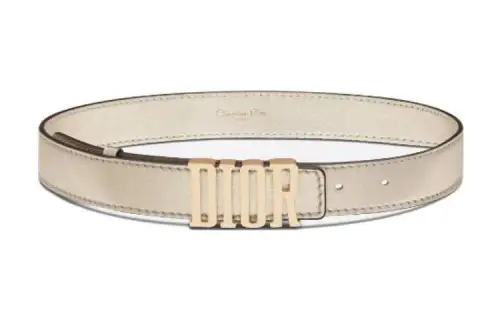 DIOR Cow Leather Belts Women's White