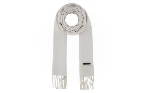 PRADA Knit Scarves Women's Gray