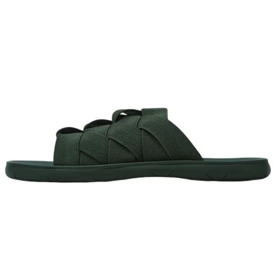 Bottega Veneta Plat Odor-Resistant Slide Slippers Men's Dark Green